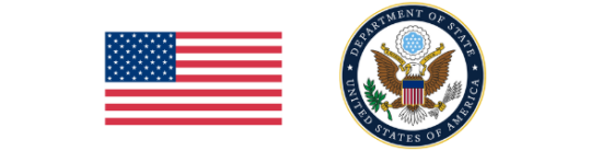 DOS seal and flag