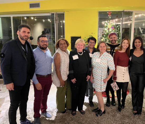 Participants enjoy an unforgettable evening with Anne Grimes, Director of the Office of International Visitors at the U.S. Department of State.